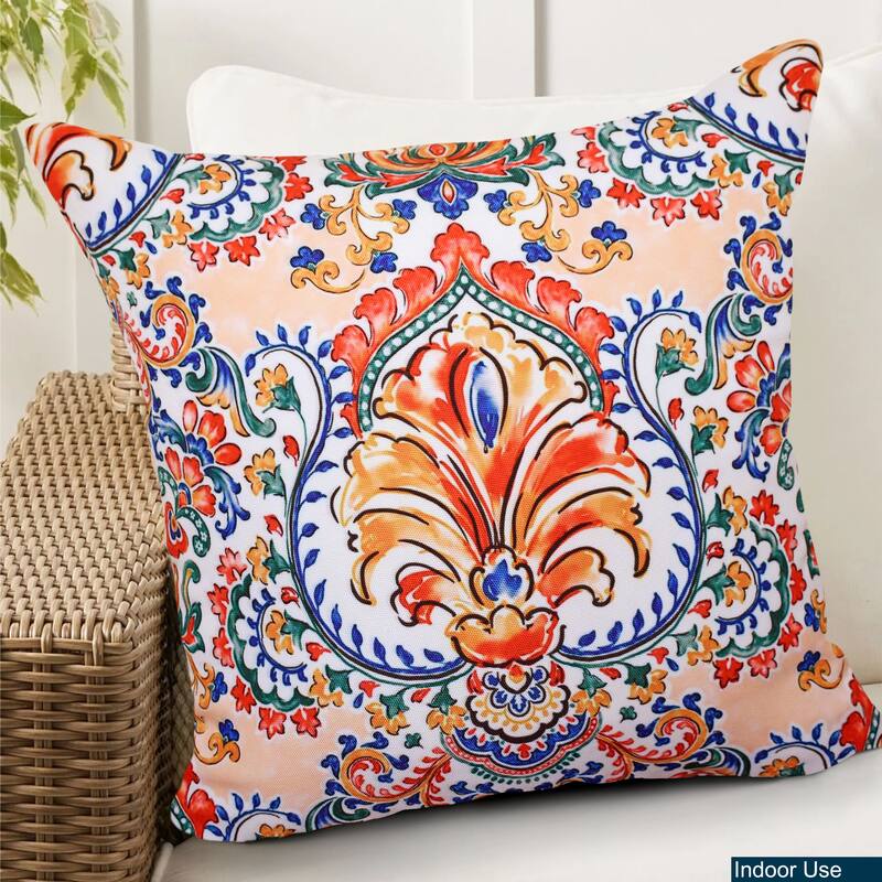 Indoor Outdoor Weatherproof Pillow with Insert 18x18 12x20 Inches